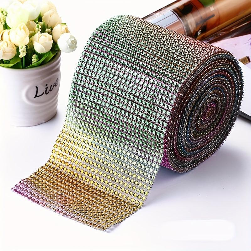 24Rows Sparkling Diamond Mesh Ribbon for Home Decor and Party Crafts