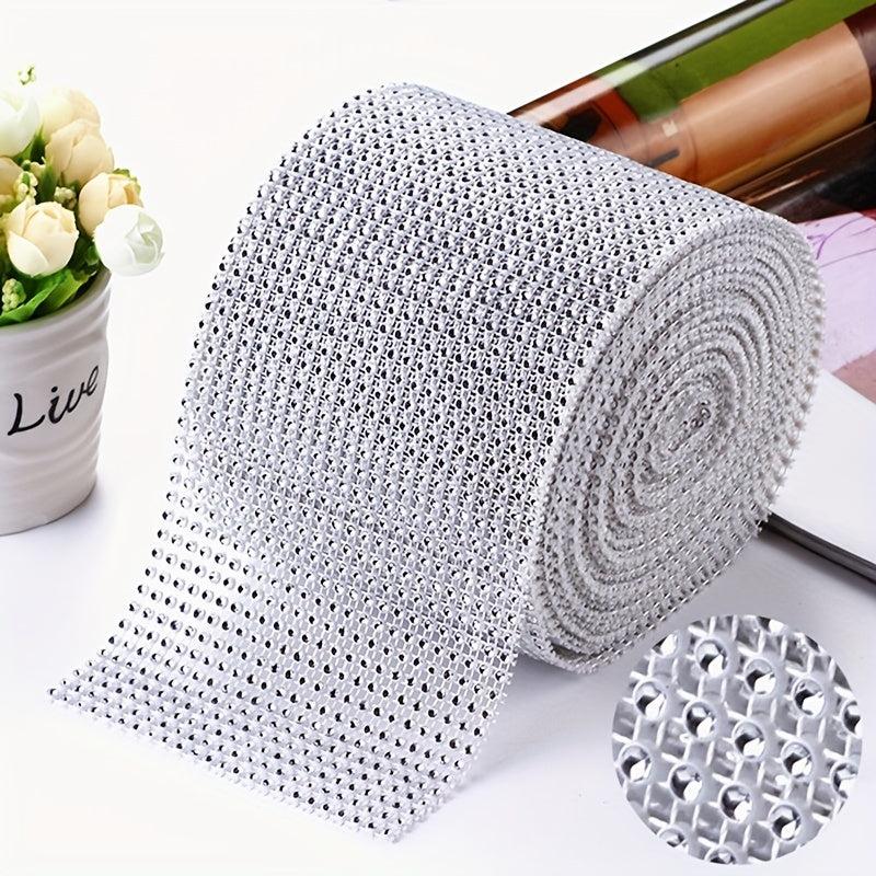 24Rows Sparkling Diamond Mesh Ribbon for Home Decor and Party Crafts