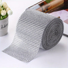 24Rows Sparkling Diamond Mesh Ribbon for Home Decor and Party Crafts