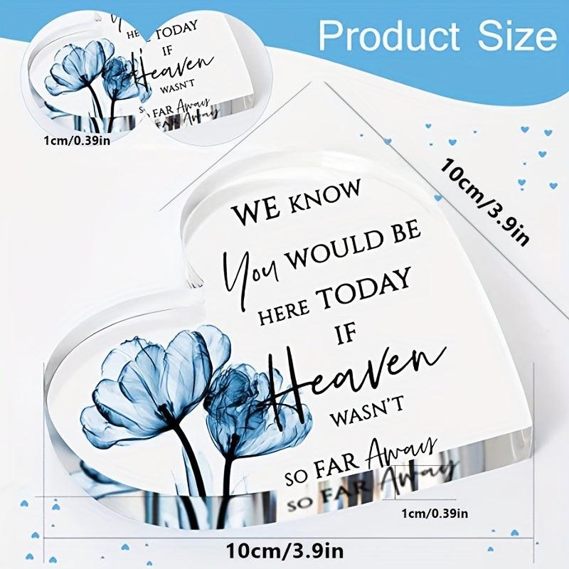 Heart Acrylic Sign Love Memories Wedding Memorial Table Photo Balloon Party