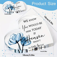 Heart Acrylic Sign Love Memories Wedding Memorial Table Photo Balloon Party
