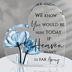 Heart Acrylic Sign Love Memories Wedding Memorial Table Photo Balloon Party