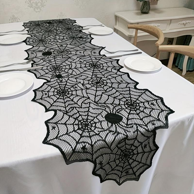 Gothic Halloween Lace Table Runner 44x180cm