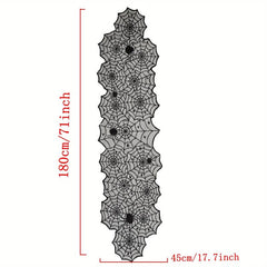 Gothic Halloween Lace Table Runner 44x180cm