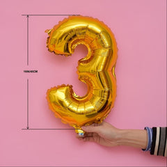 1pc Numeral Balloon 40 Aluminum Foil Balloons Year Old Number Balloon Toy