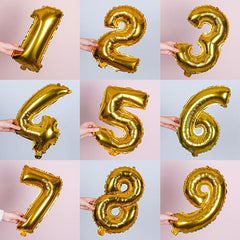 1pc Numeral Balloon 40 Aluminum Foil Balloons Year Old Number Balloon Toy