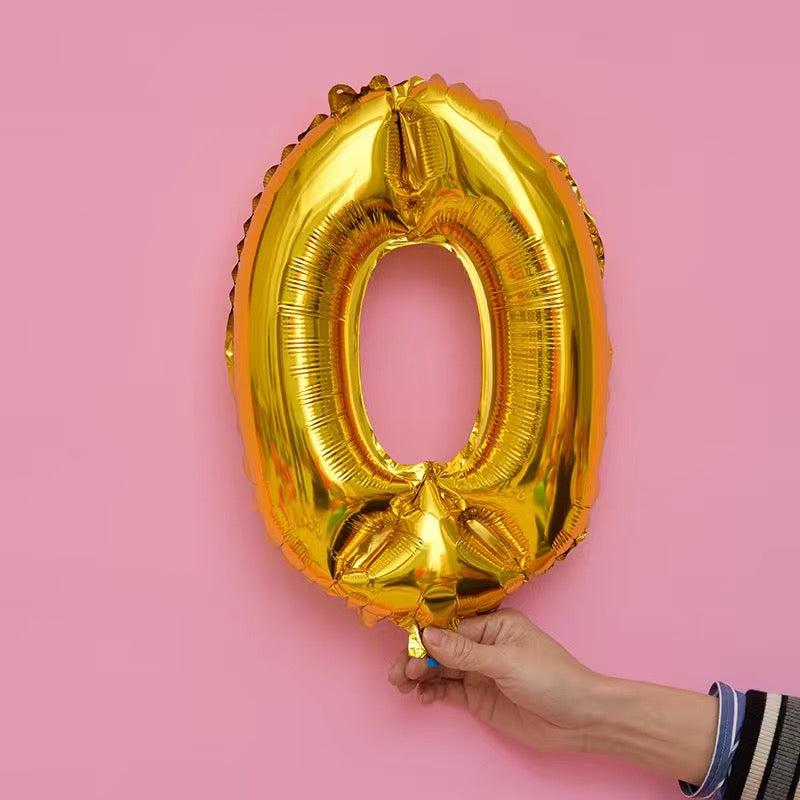 1pc Numeral Balloon 40 Aluminum Foil Balloons Year Old Number Balloon Toy
