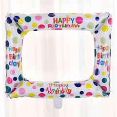 Happy Birthday Balloon Photo Frame - Party Decor Supplies