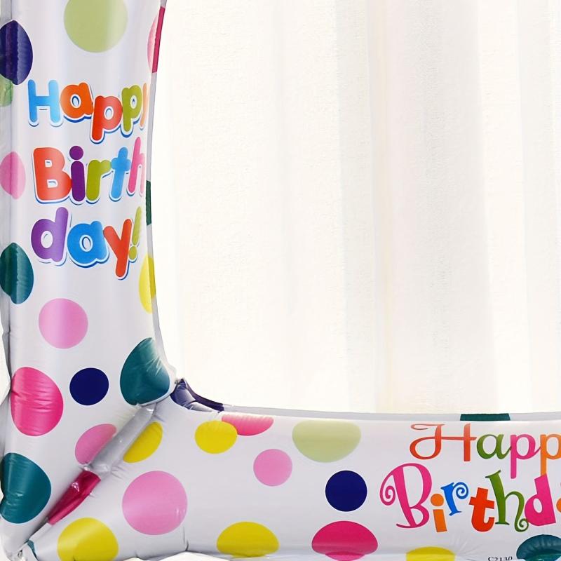 Happy Birthday Balloon Photo Frame - Party Decor Supplies