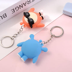 1pc Cartoon Plush Keychain Backpack Charms Cute Decoration Keyring Bag Pendants