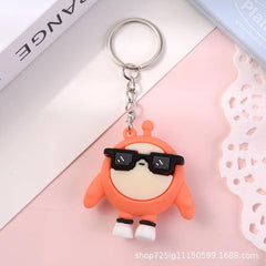 1pc Cartoon Plush Keychain Backpack Charms Cute Decoration Keyring Bag Pendants