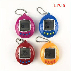 Retro Virtual Electronic Pet Key Chain Fun Handheld Game for Kids and Adults