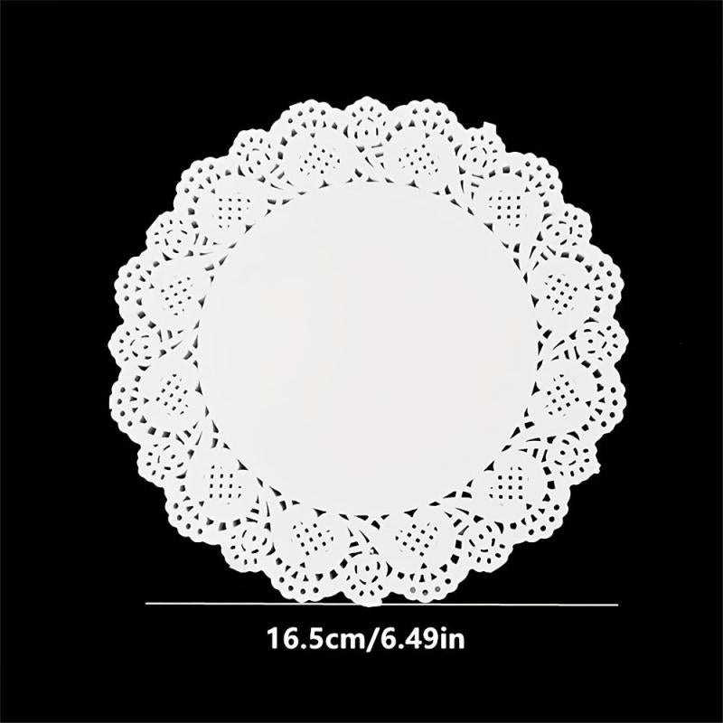 100pcs Lace Paper Doilies for Wedding Party Favors DIY Decor