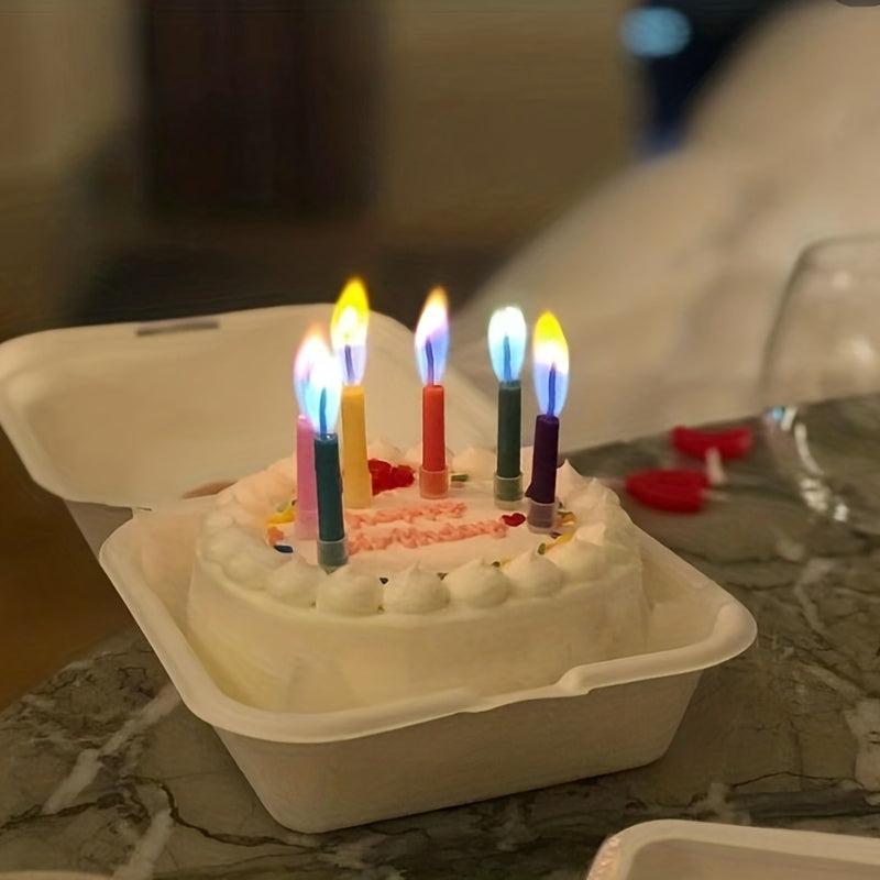 Colorful Flame Birthday Candles Happy Birthday Candles