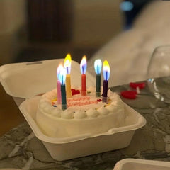 Colorful Flame Birthday Candles Happy Birthday Candles