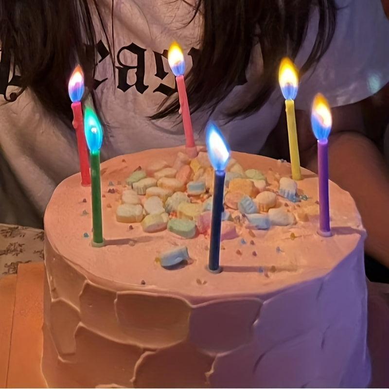 Colorful Flame Birthday Candles Happy Birthday Candles
