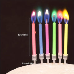 Colorful Flame Birthday Candles Happy Birthday Candles