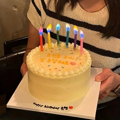 Colorful Flame Birthday Candles Happy Birthday Candles
