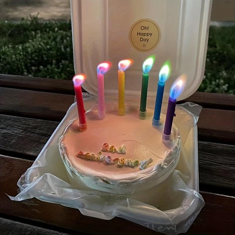 Colorful Flame Birthday Candles Happy Birthday Candles