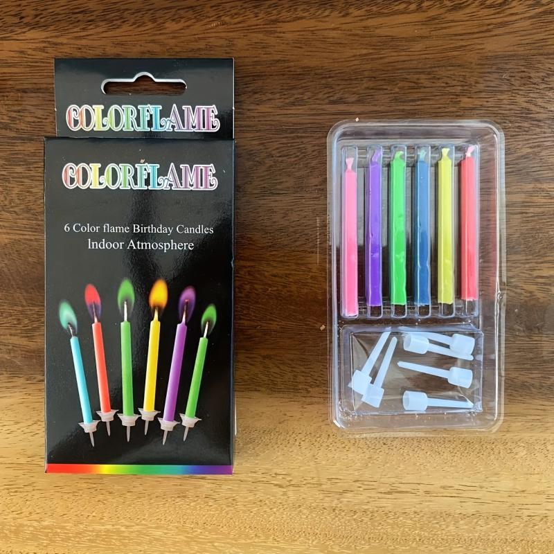 Colorful Flame Birthday Candles Happy Birthday Candles