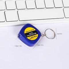 1pc Retractable Soft Ruler Tape Measure Keychain Mini Portable Sewing Tailor Clo