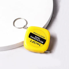 1pc Retractable Soft Ruler Tape Measure Keychain Mini Portable Sewing Tailor Clo