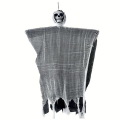 Haunted House Door Hanging Skull Gauze Ghost Face Halloween Decoration