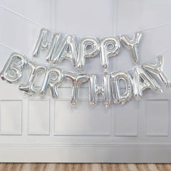 Birthday Balloon Rose Golden Foil Letter Balloons Set Party Decoration