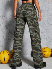 Loose Fit Cargo Pants Women's Denim Jeans