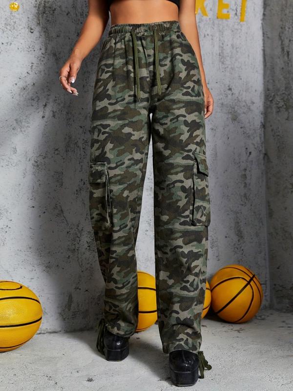 Loose Fit Cargo Pants Women's Denim Jeans