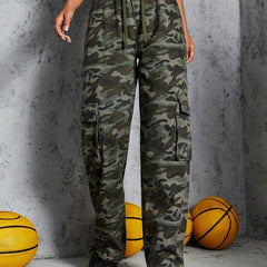 Loose Fit Cargo Pants Women's Denim Jeans
