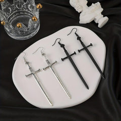Dark Punk Style Dagger Sword Earrings