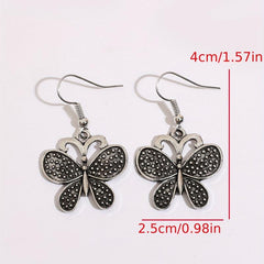 Butterfly Hallowed Out Dangle Earrings Boho Style Gift