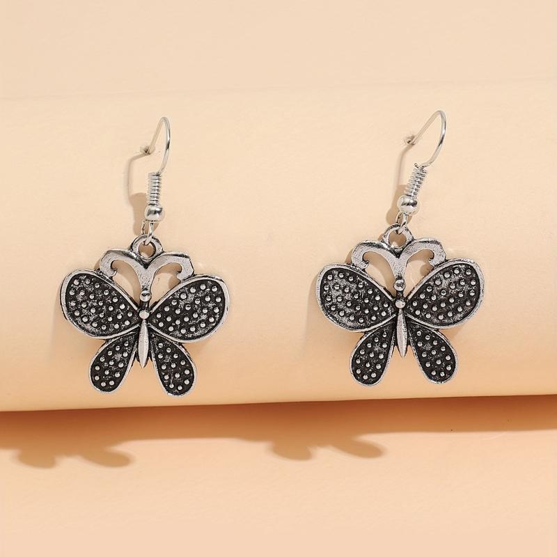 Butterfly Hallowed Out Dangle Earrings Boho Style Gift