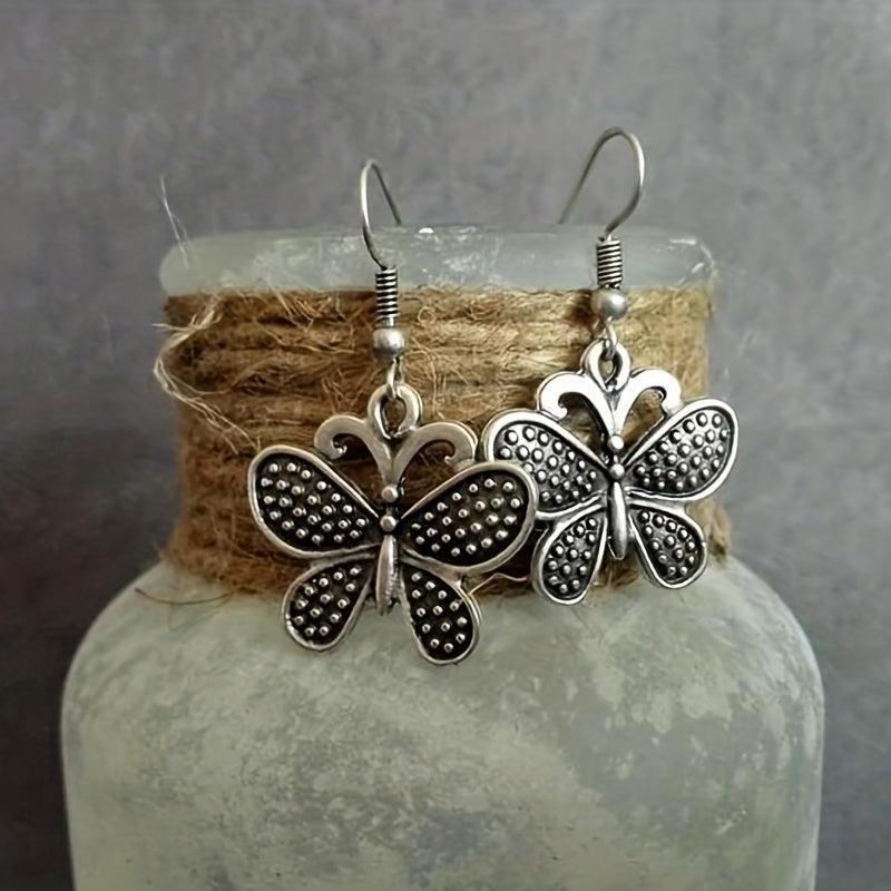 Butterfly Hallowed Out Dangle Earrings Boho Style Gift