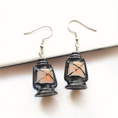 Halloween Pumpkin Fruit Earrings Ocean Style Plastic Jewelry