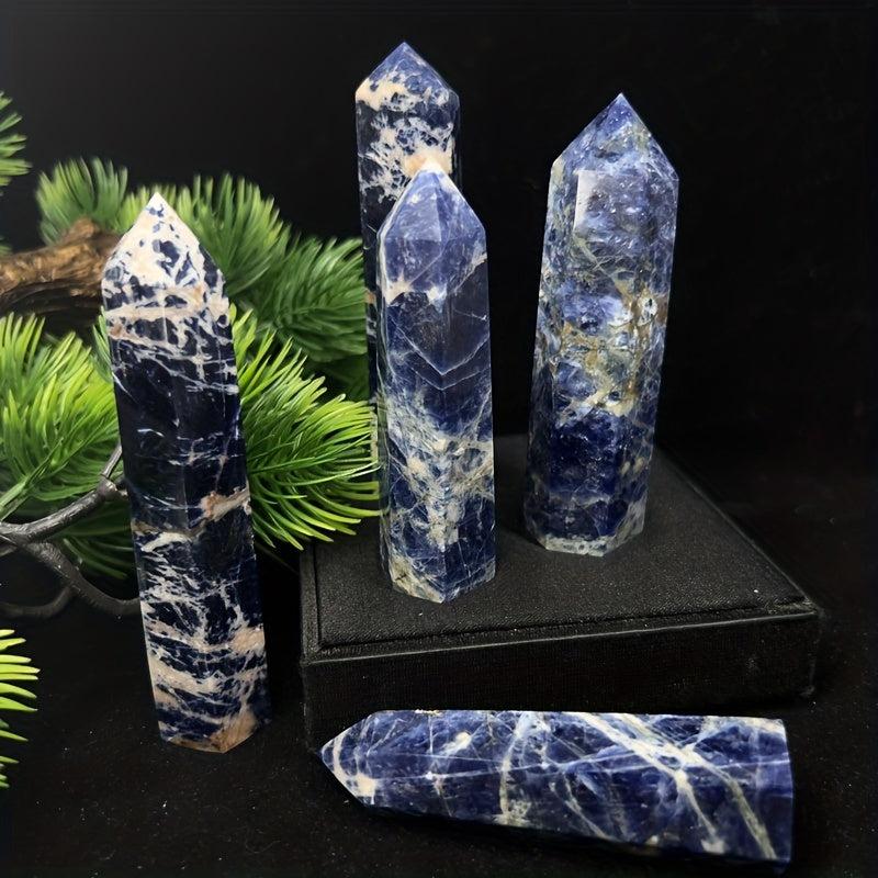 Natural Agate Energy Column Seven Chakra Jewelry Decoration
