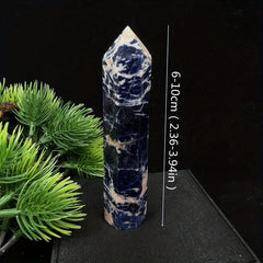 Natural Agate Energy Column Seven Chakra Jewelry Decoration