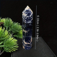Natural Agate Energy Column Seven Chakra Jewelry Decoration