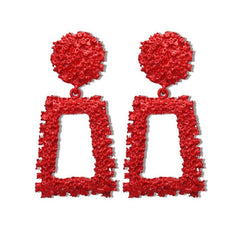 Geometric Spray Painted Dangle Earrings Alloy Earrings