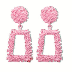 Geometric Spray Painted Dangle Earrings Alloy Earrings