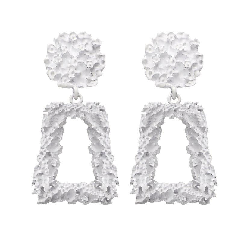 Geometric Spray Painted Dangle Earrings Alloy Earrings