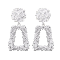Geometric Spray Painted Dangle Earrings Alloy Earrings