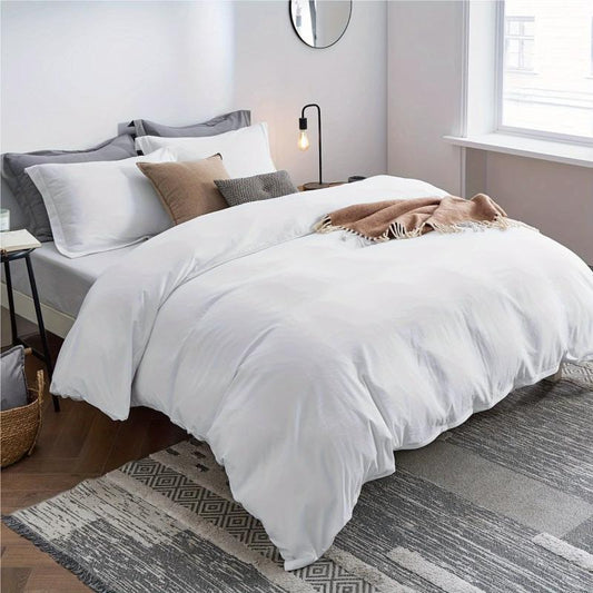 3pcs Solid Colors Duvet Cover Set with Pillowcases