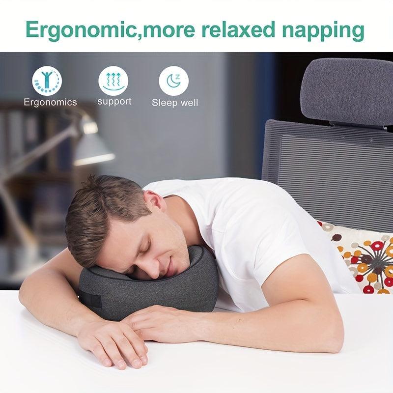 Travel Pillow Memory Foam Neck Pillow Comfortable & Breathable Cover