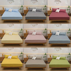 Soft Cotton Fitted Sheet Deep Pocket Bedding