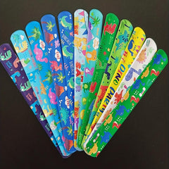 12pcs Dinosaur Slap Bracelets Kids Party Favors