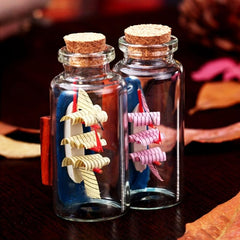 12pcs Mini Tiny Empty Clear Glass Jars Vials With Cork Stoppers - 25ml