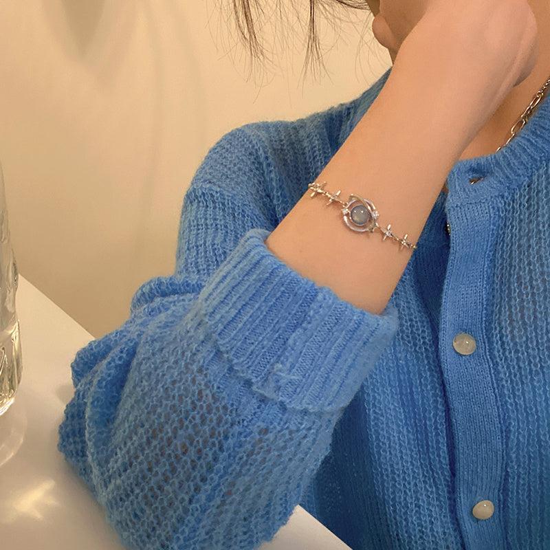 Opal Space Bracelet Zircon Starlight Bangles Party Jewelry Pack