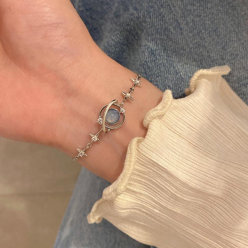 Opal Space Bracelet Zircon Starlight Bangles Party Jewelry Pack